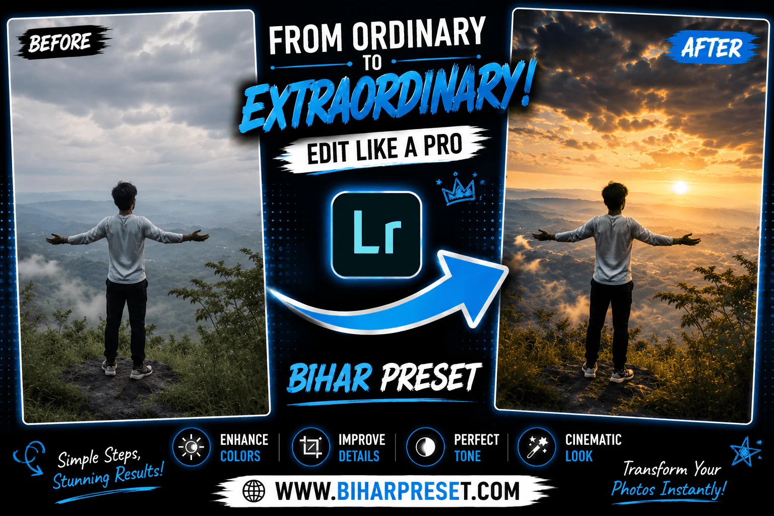 Bihar Preset – Best Nature DP for Instagram India | Bihar Preset Hill Station Photoshoot Pose Ideas