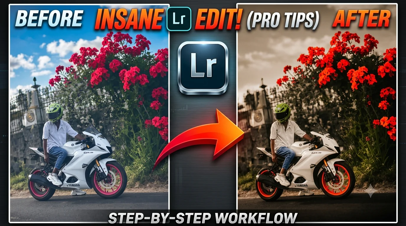 Lightroom Red Flower Edit – Bihar Preset Professional Photo Editing Tutorial
